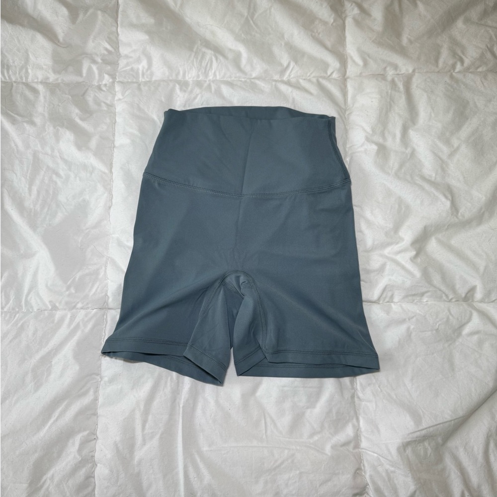 Women's Blue High-Waisted Shorts